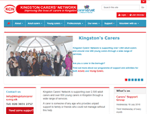 Tablet Screenshot of kingstoncarers.org.uk